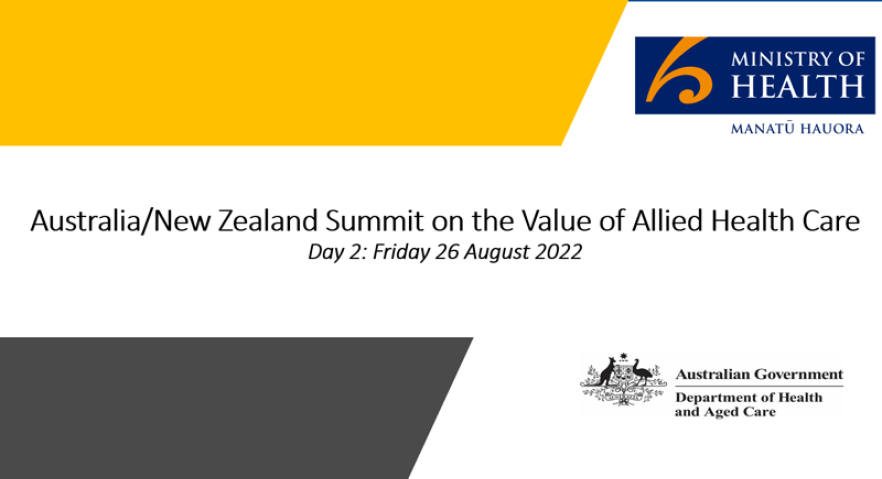 2022 Australia/New Zealand Allied Health Summit – Recording, Day 2