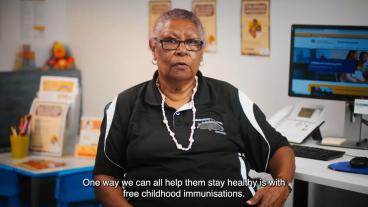 Health worker Sibuwani talks about why children need to be immunised