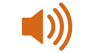 Orange audio icon