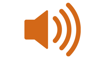 Orange audio icon