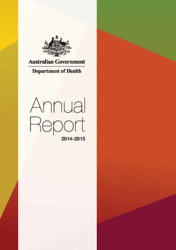 Cover image for Annual Report 2014 to 2015