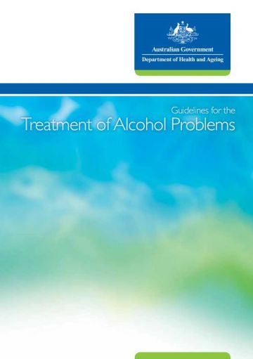 Cover image of the Guidelines for the Treatment of Alcohol Problems
