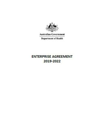 2019-2022 Enterprise Agreement cover page
