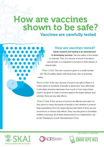 How are vaccines shown to be safe?