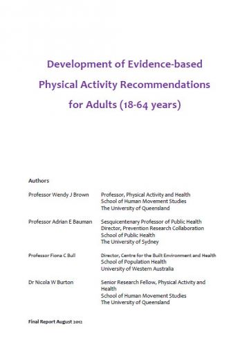 Cover of adults report