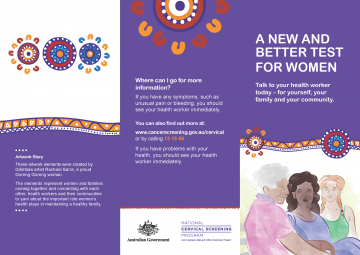 Cover image for National Cervical Screening Program – a new and better test for women: Aboriginal and Torres Strait Islander.