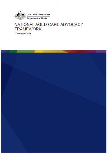 National Aged Care Advocacy Framework cover