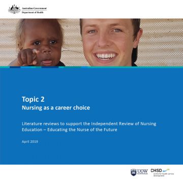 Topic 2 — Literature Review to Support the Independent Review of Nursing Education cover
