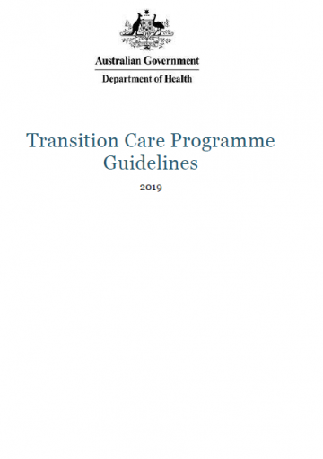 Transition Care Programme Guidelines