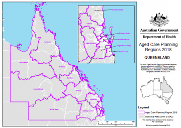 2018 QLD aged care planning regions cover