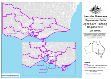 2018 VIC Aged Care Planning Regions cover