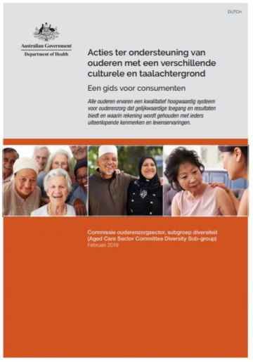 Cover image for Actions to support older CALD people: a guide for consumers Dutch