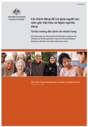 Cover image for Actions to support older CALD people: a guide for consumers Vietnamese