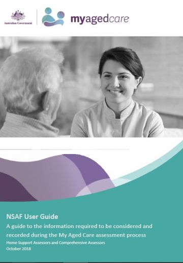 Cover image for My Aged Care national screening and assessment form user guide