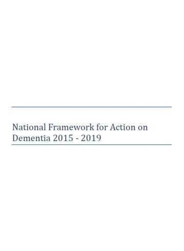 national framework for action on dementia 2015-2019 cover image
