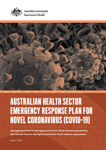 Cover image for the Management Plan for Aboriginal and Torres Strait Islander Populations