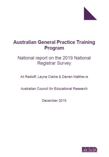 Cover image for AGPT Program National Report on the 2019 Registrar Satisfaction Survey