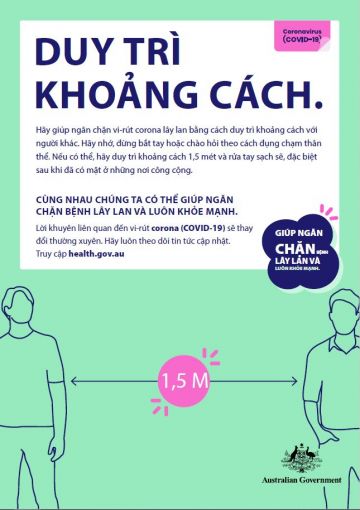 Coronavirus (COVID-19) – Duy trì khoảng cách. (Keeping your distance)