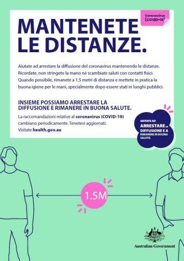 Mantenete le distanze.