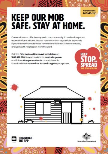 Keep our mob safe, stay at home