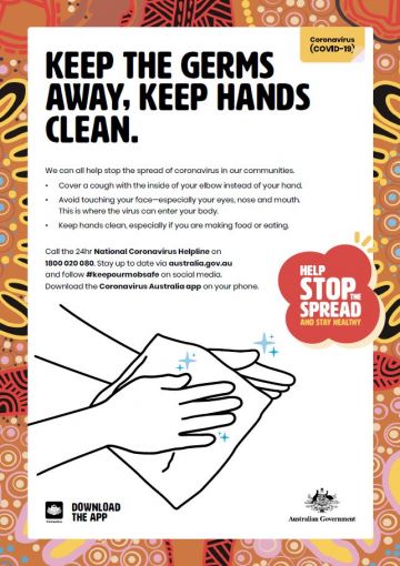 Keep the germs away, keep hands clean