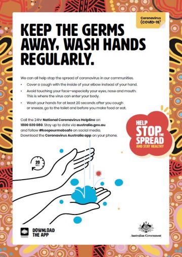 Keep the germs away, wash hands regularly