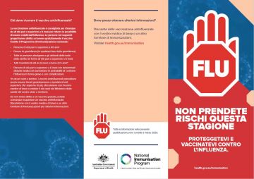 Influenza brochure cover - Italian