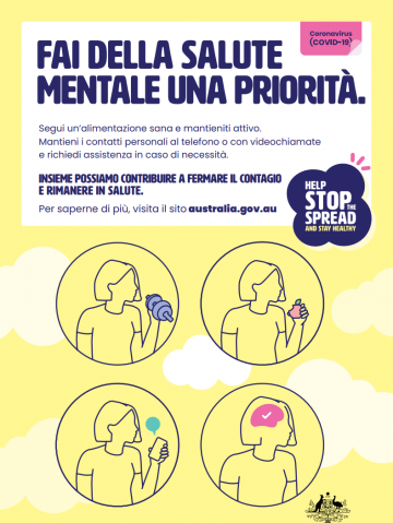 Cover image for Coronavirus (COVID-19) – Fai della salute mentale una priorità (Make mental health a priority)