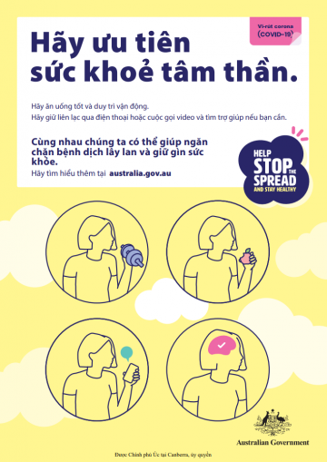 Cover image for Coronavirus (COVID-19) Hãy ưu tiên sức khoẻ tâm thần – (Make mental health a priority) (Vietnamese)