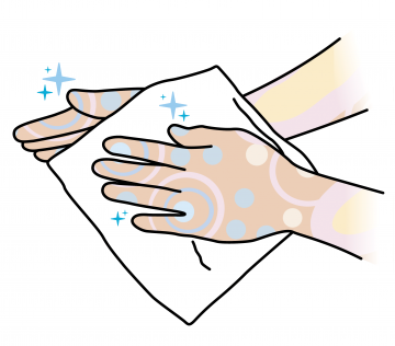 Keep hands clean