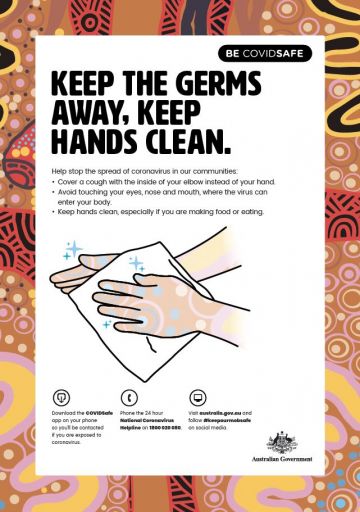 Keep the germs away, keep hands clean