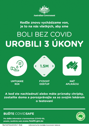 Coronavirus (COVID-19) – Boli bez covid – urobili 3 úkony (Stay COVID free – do the 3)