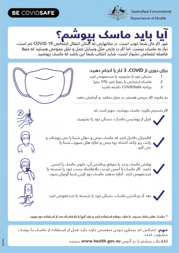 Coronavirus (COVID-19) – آیا باید ماسک بپوشم؟ (Do I need to wear a mask?)