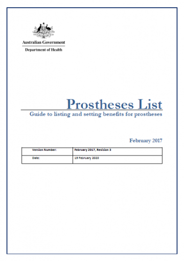 Prostheses List Guide