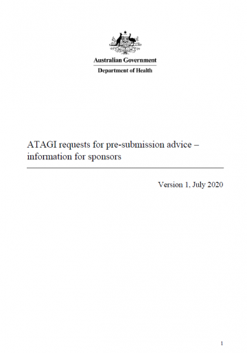 ATAGI information for sponsors cover
