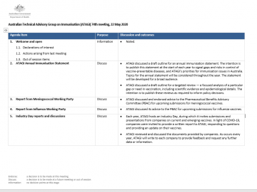 ATAGI 74th meeting annotated agenda cover image