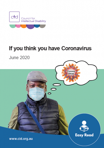 If you think you have coronavirus – Easy Read