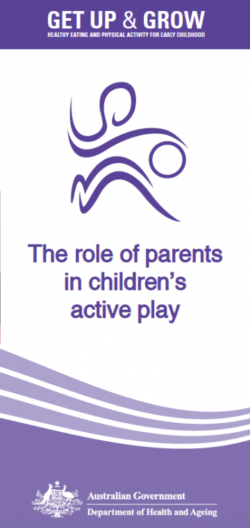 Cover image for Get Up & Grow Brochure – The role of parents in children's active play