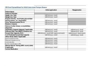 Cover image of Pompe spreadsheet