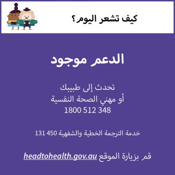 Coronavirus (COVID-19) – Image - Support is available (Arabic)