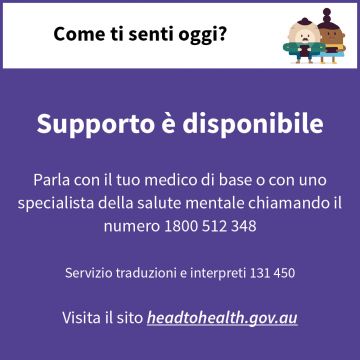 Coronavirus (COVID-19) – Image - Support is available (Italian)