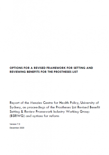 Prostheses List Reforms And Reviews Australian Government Department Of Health