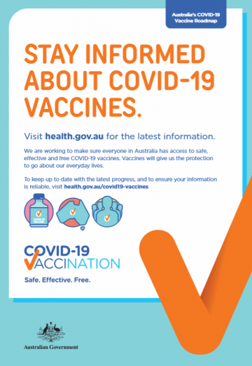 coronavirus covid 19 vaccines campaign materials australian government department of health