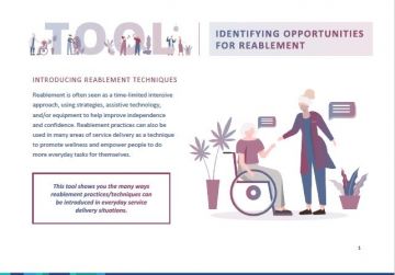 Identifying opportunities for reablement