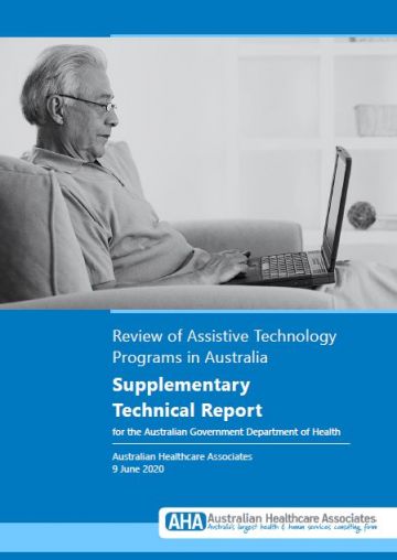 Review of Assistive Technology Programs in Australia Supplementary Technical report 2020