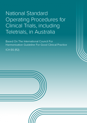 Cover image for the National standard operating procedures for clinical trials, including Teletrials, in Australia