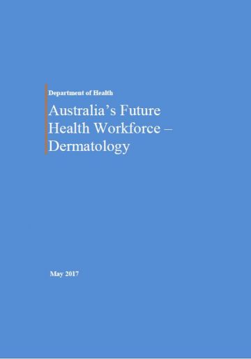 Dermatology – Australia’s Future Health Workforce report cover image
