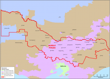 Murray PHN ASGS remoteness area