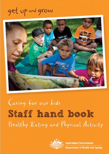 Cover image for Get up and Grow – Staff and carer book