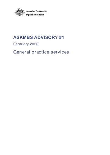 Cover of AskMBS Advisory gp services